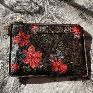 Michael Kors Floral card holder wallet